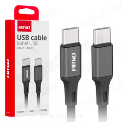 USB-C-USB-C kaabel 60W 100cm FullLINK AMIO 03902