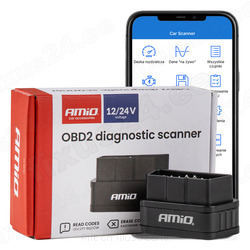 OBD2 diagnostikaskanner BT PIC25K80 DC24K sisse-/väljalülitusnupuga