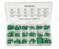 AC O-RÕNGASTE KOMPLEKT 265PC ROHELINE