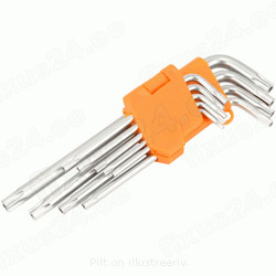 Torx võtmete komplekt 9-osa